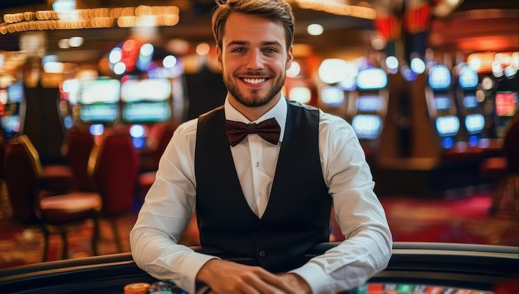 Slot game interface on tancap4d login showing reels, paylines, and spin button